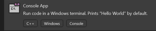 Console app